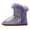 Purple, variant on Kushyshoo Girls' Snow Boots, Size 2 Big Kid, Black