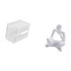 thumbnail image 5 of caso de tejido,Caja de almacenamiento de papel higiénico para montaje en pared,Soporte de pared acrílico para papel higiénico y toallas,Figura de lector abstracto,Estatua de pensador, 5 of 8
