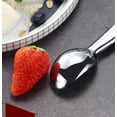 thumbnail image 5 of Ice Cream Scoop - Heavy Duty Stainless Steel Icecream Scooper With Non-Slip Rubb, 5 of 5