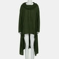 thumbnail image 3 of Dyfzdhu Sweatshirts for Women Plus Size Long Sleeve High Low Tops Solid Oversized Loose Fit Asymmetrical Hoodies Green, 3 of 7