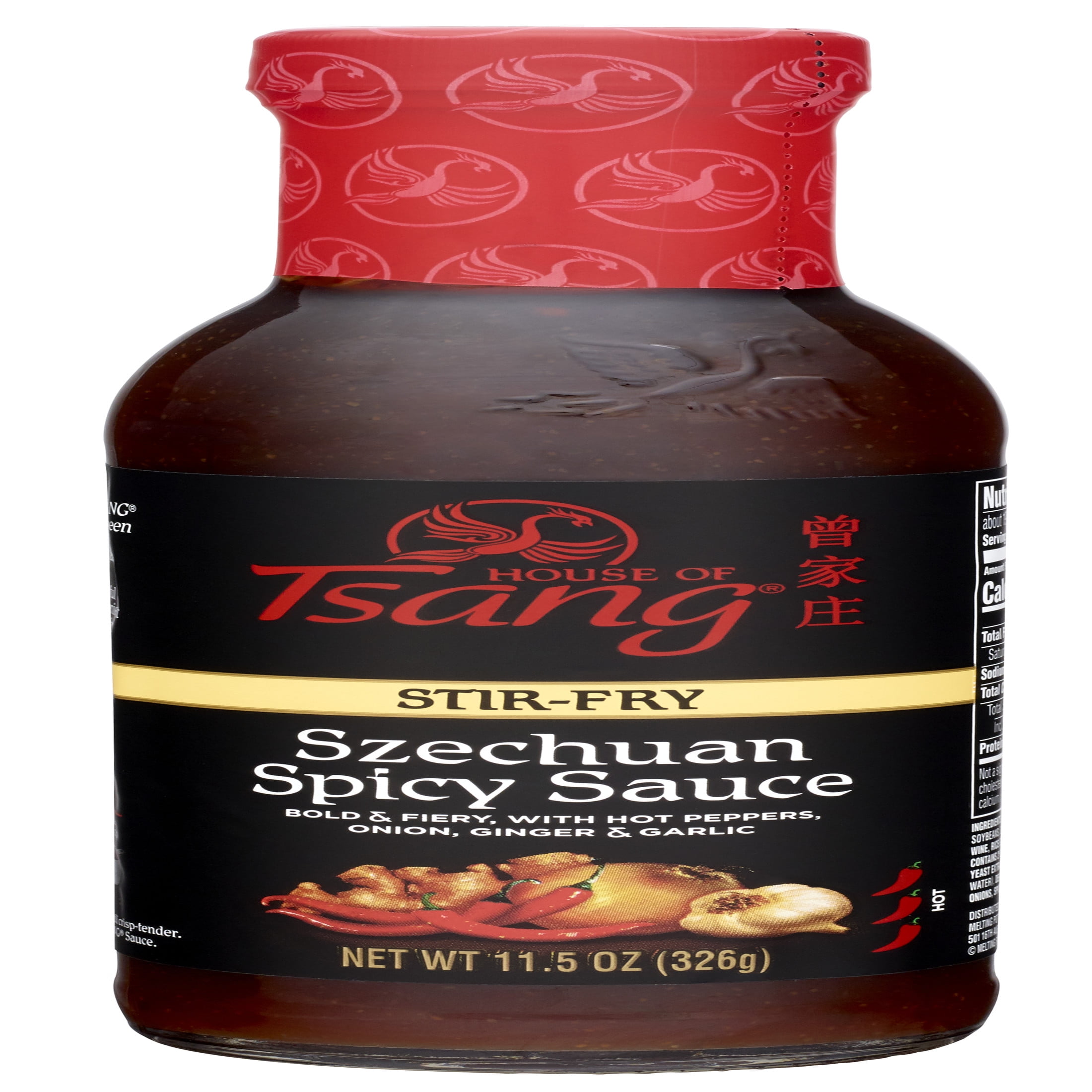 (3 pack) HOUSE OF TSANG Spicy Szechuan Stir-Fry Sauce, Shelf Stable, 11.5 oz Glass Bottle