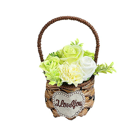 Moocorvic Mothers Day Gifts Artificial Flowers Rose Bouquet Butterfly Orchid Silk,Gifts for Mom,Dad Gifts,Valentines Day Decorations Clearance