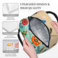 thumbnail image 3 of Fotbe Colorful Plants And Insects Pattern Lunch Bag , Insulated Lunch Box, Small Leakproof Cooler Food Lunch Containers Reusable Lunch Tote Bags, 3 of 6