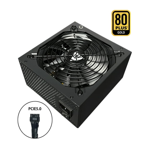 Apevia Prestige ATX-PR1000W PCIE5.0 - Power supply (internal) - ATX12V 2.3 - 80 PLUS Gold - AC 115-230 V - 1000 Watt - active PFC - cosmic black