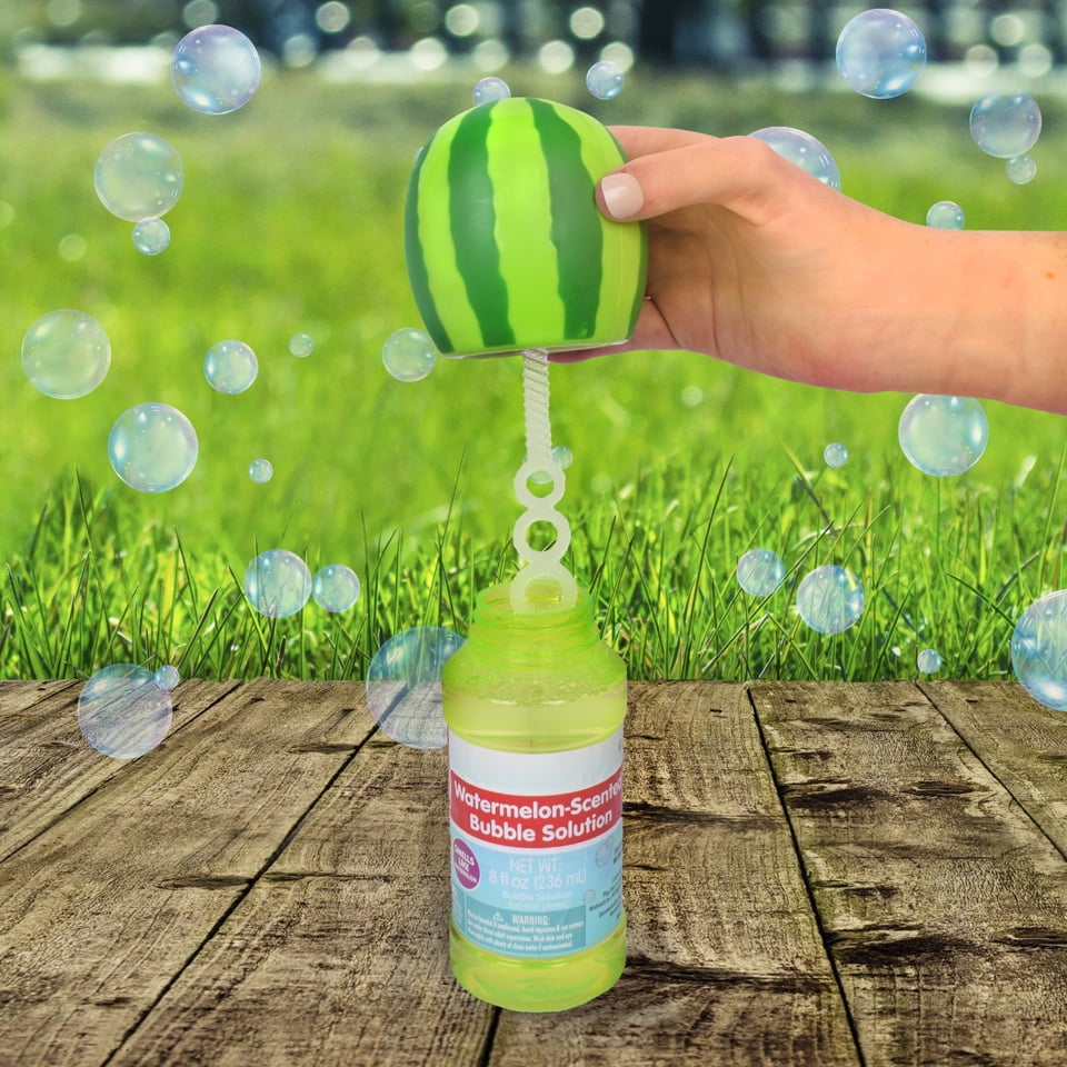 Play Day Watermelon Scented Bubble Blowing Solution  8oz, Children Ages 3+  (图4)