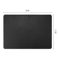 thumbnail image 6 of Set of 6 Leather Placemats for Kitchen Dining Table Decor, Washable, Heat-Resistant Table Mats Black 16.9x11.8inch, 6 of 6