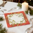 thumbnail image 6 of Christmas Paper Napkins 20-Pack - Biodegradable Red Holiday Table Decor for Parties & Crafts, 6 of 7