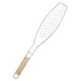 thumbnail image 4 of Almencla Panier à Poisson Pratique avec Poignée en Bois pour Camping Crevettes Poignée Plate Extérieure, 4 of 8