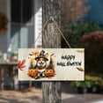 thumbnail image 3 of Happy Halloween Corgi Witches Hat Pumpkin Carving Landscape Wood Sign Welsh Corgi Dog Lover Gifts Idea Hanging Wall Home Decor - 02019, 3 of 5