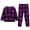 Dark Purple, variant on UJNDER Toddler Kids Plaid Striped Print Round Neck Long Sleeve Top and Pants Loungewear Pajama Set for Baby Boys Girls Kids Pajamas,Grey,3-4 Years