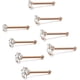 thumbnail image 3 of 20G de acero inoxidable, anillos para la nariz, tachuelas en forma de L, joyería para el cuerpo, 1,5mm, 2mm, 2,5mm, 3mm, 8 piezas, 3 colores Adepaton WMXL-81-3, 3 of 6