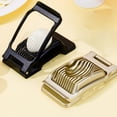thumbnail image 5 of WUXIAB Multifunctional 304 Stainless Steel Egg Slicer,Hard Boiled Century Egg Cutter,Strawberry Avocado Slicer,Sturdy Compact Kitchen Gadget,One-Step Easy Operation,Space-Saving Small Kitchen Tool, 5 of 9