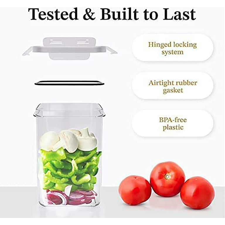 Semfri Food Storage Containers with Lids for Kitchen Organization 14 Pack  Plastic Kitchen Storage Containers for Pantry Organization and Storage 