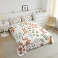 thumbnail image 4 of Erosebridal Cartoon Rabbit Bedding Full Comforter Set, Cute Animal Down Comforter, Flower Plant Decor, Reversible 3pcs, 4 of 7