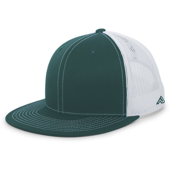 Pacific Headwear D-Series Trucker Snapback Cap 4D3 Black/White/Black Os