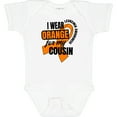 thumbnail image 3 of Inktastic I Wear Orange for My Cousin Leukemia Awareness Boys or Girls Baby Bodysuit, 3 of 5