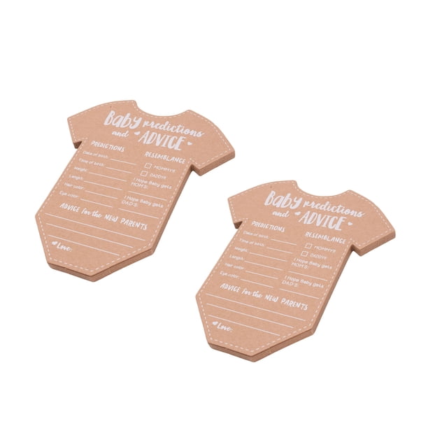 Tarjetas De Decoración Para Baby Shower, Escritura Elegante, Gruesas, Multifuncionales, 20 Piezas, Tarjetas De Consejos Para Bebés, Papel Kraft Fácil De Usar Para Fiestas