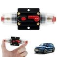 thumbnail image 3 of Retrok Circuit Breaker Resettable Fuse Holder with Manual Reset Switch12-48V DC Circuit Breaker Switch Safe Car Audio Inline Circuit Breaker Holder for Car Truck Bus RV Boat (Black/40A), 3 of 5