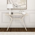 thumbnail image 2 of Plank+Beam Verso Console Table, 46" Solid Wood Modern Sofa Table, Narrow Entryway Table for Hallway, Behind the Couch, Living Room, Foyer, White Sand, 2 of 5