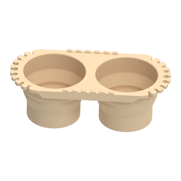 Limpiador de pinceles plegable Vaso de enjuague Suministros de pinceles de arte Lavador de pinceles Beige