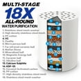thumbnail image 2 of Universal Shower Filter 18 Stages High Output Shower Head Filter for Hard Water, Water Softener Showerhead Filter Remove Chlorine Fluoride Heavy Metals, 2 of 7