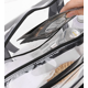 thumbnail image 5 of Bolsas de viaje transparentes para artículos de tocador, bolsa de aseo transparente, bolsa de cosméticos de viaje grande, bolsa de equipaje con cremallera de PVC transparente impermeable con, 5 of 5
