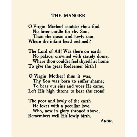 Anon Merry Christmas to you my Friend 1907 The Manger Canvas Art - Anon (18 x (Merry Christmas To My Best Friend Quote)