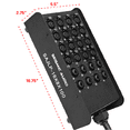 thumbnail image 2 of Seismic Audio 16 Channel 100 Foot XLR Low Profile Snake Cable with 8 TRS Returns PA/DJ Stage - SAJLP-16x8x100, 2 of 7