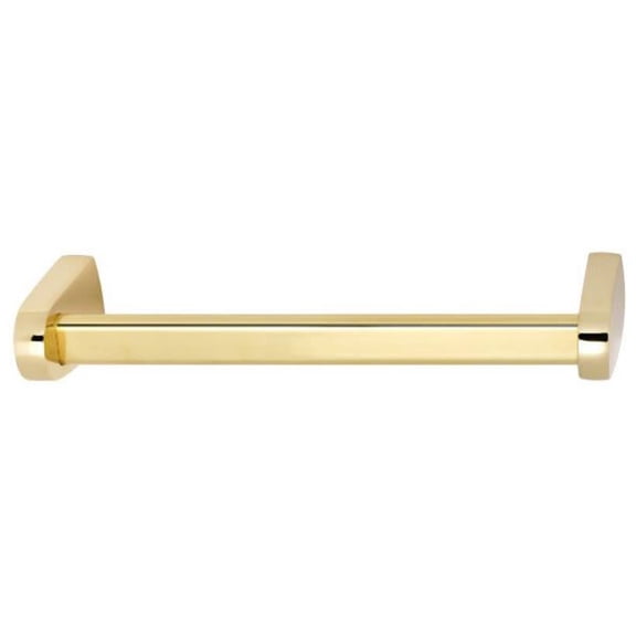Euro 12" Wall Mounted Towel Bar, Polished Brass