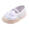 thumbnail image 2 of Infant Girls Net-Yarn Lace Bow Sandals White US 4, 2 of 3