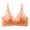 Orange, variant on biudgviw Everyday Bras for Women Wireless Breathable Lined Full Coverage Bralettes Soft V Neck Push up Mesh Bras