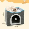 thumbnail image 4 of Hearth & Gear Cat Beds For Indoor Cats Large Cat For Pet Cat With Hanging And Scratch Pad Foldable Cat Protective Film Door Dog Accessory Dog Leash Rain Cover Dog Bike Bike Rack Dog Assistance Dog, 4 of 6
