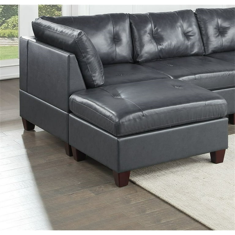 Genuine Leather Sectional Sofa Set