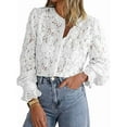 thumbnail image 1 of Blusa Informal Elegante de Encaje para Mujer, Camisa de Larga con Botones, Ropa de Moda para y Otoño L, 1 of 9