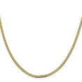 thumbnail image 6 of Auriga Fine Jewelry 14K Yellow Gold 2.3 mm Flat Beveled Curb Chain Necklace for Women 18", 6 of 6