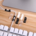 thumbnail image 4 of 20 Pcs Self-adhesive Wire Organizer Cable Clamp Line Clip Ties Fixer Holder,Transparent S, 4 of 8