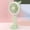 Green, variant on JZCHUNTOY Adorable Deer Shape Handheld Foldable Mini Fan, 3 Speed Adjustable Rechargeable Fan, Portable Personal Fan with Charging Cable, Compact Pocket Fan for Outdoor Hiking Office