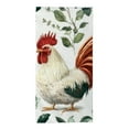 thumbnail image 6 of ZFLMY Rooster Green Leaves Red Kitchen Towels Save 100% Polyester Microfiber Hand Towel Modern Decorative Tea Towels for Kitchens Bathrooms Showers 29.5x13.8 Inches 29.5x13.8in, 6 of 6