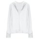 thumbnail image 2 of Chaquetas y abrigos casuales con capucha de manga larga para mujer, color sólido, ropa de protección solar informal con capucha de manga larga, top de poliéster para mujer, 2 of 5