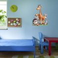 thumbnail image 3 of Zoo Dog Giraffe Rabbit Safari Jungle Animals Wall Art Sticker Designs Vinyl Stickers For Home House Walls Rooms Windows Bedroom Decoration Size (26x26 inch), 3 of 3