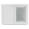 Shed Windows and More 24" x 18" Double Pane Vinyl Tempered Clear Glass Low-E PVC Frame Horizontal