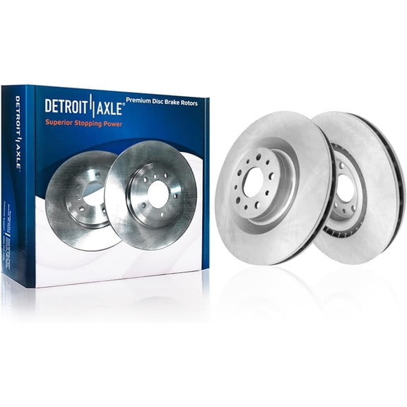 Detroit Axle - 2 Front Brake Rotors for 2015-2022 Ram ProMaster City, 2016 2017 2018 2019 2020 2021 Disc Brake Rotors Replacement : 12.01" inch Rotors