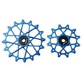 thumbnail image 1 of GLFILL 2Pcs Bike Rear Derailleur Pulley Wheels 12T+16T Pottery Ball Bear Bearing For Sram Bicycle Rear Derailleur Guide Wheel Accessory Blue, 1 of 9