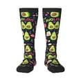 thumbnail image 2 of Picia Women Crew Soft Moisture-wicking Socks Avocado Love Pattern Design Cotton Socks, One Size fit All, 2 of 9
