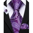 thumbnail image 4 of Set de corbatas Barry.Wang Paisley Silk 150 x 8,5 cm, 4 of 5