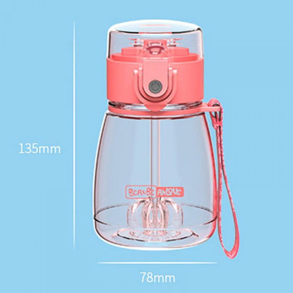 Kids Water Bottle with Straw BPA Free Water Bottles with Leak Proof Lids  and Shoulder Strap Baby Sippy Cups Girls Boys for School Portable Reusable  Carton Cute Drink Bottle 9Oz,Orange-DENUOTOP