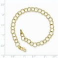 thumbnail image 2 of 10k Yellow Gold Triple Link Charm 7inch Bracelet, 2 of 2