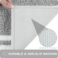thumbnail image 5 of Non-slip Bathroom Rug 20" x 30" - Super Absorbent & Quick Dry Shaggy Microfiber Bath Mat, Machine Washable Plush Throw Rug for Bathtub, Shower and Sink, Light Grey, 5 of 6