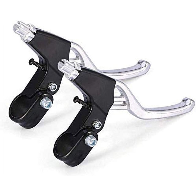 Manija de freno de bicicleta: palanca de freno de mano de bicicleta universal de aleación de aluminio, se aplica a bicicleta de carretera MTB Freno de bicicleta BMX de 2,2 cm de diámetro, un par (pla