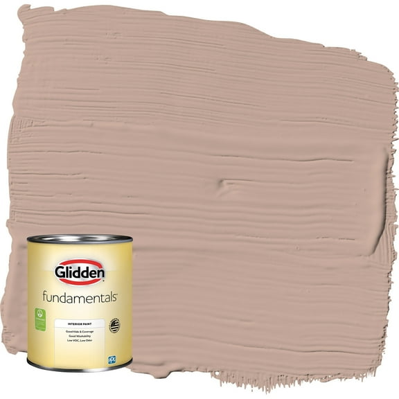 Glidden Fundamentals Taupe Tapestry / Beige Semi-Gloss Interior Paint, 1 Quart